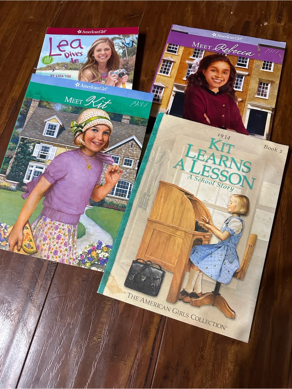American Girl Books Lot 4 Meet Kit Rebecca Lea Dives In Kit Learns a Lesson